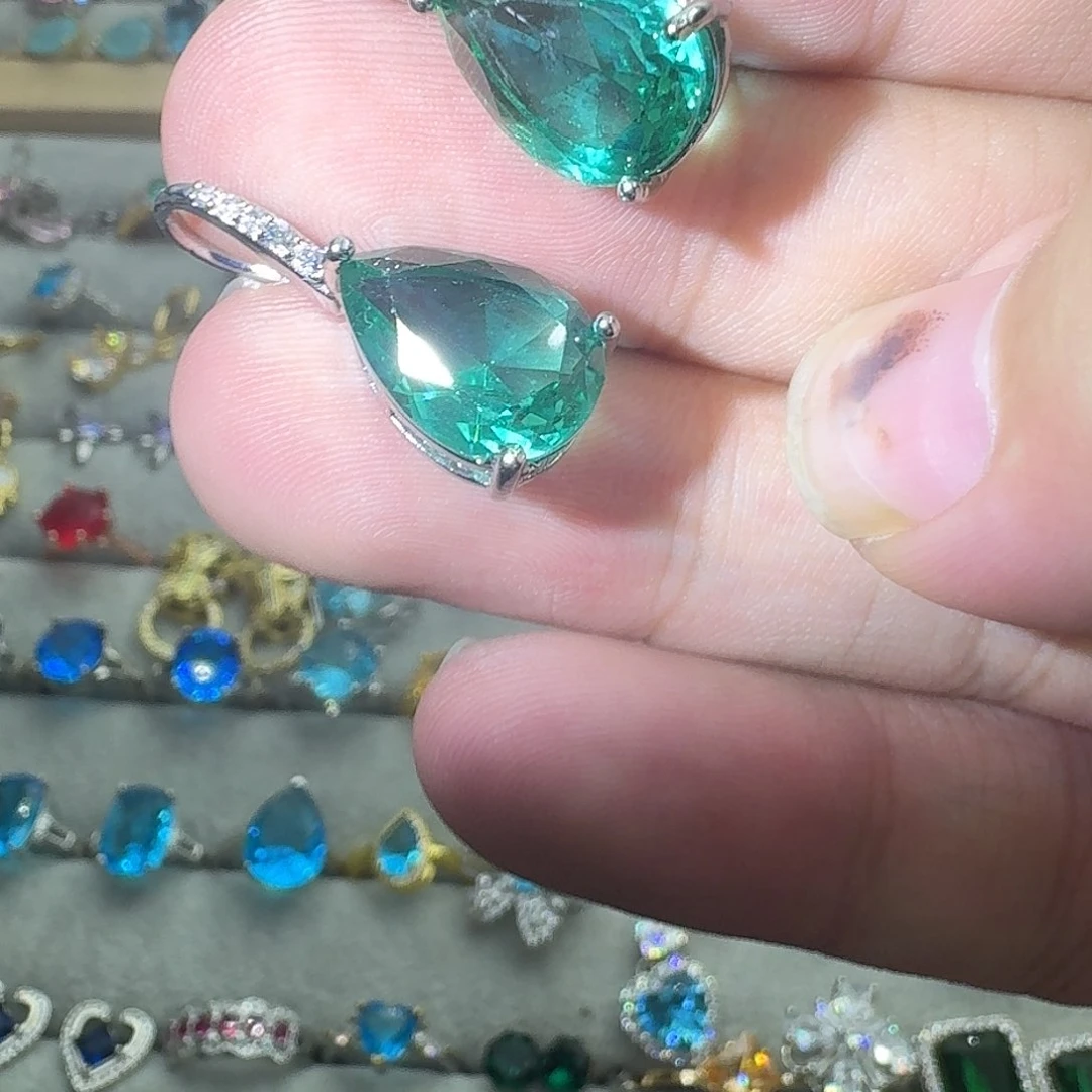 托帕石戒指银S925镶嵌