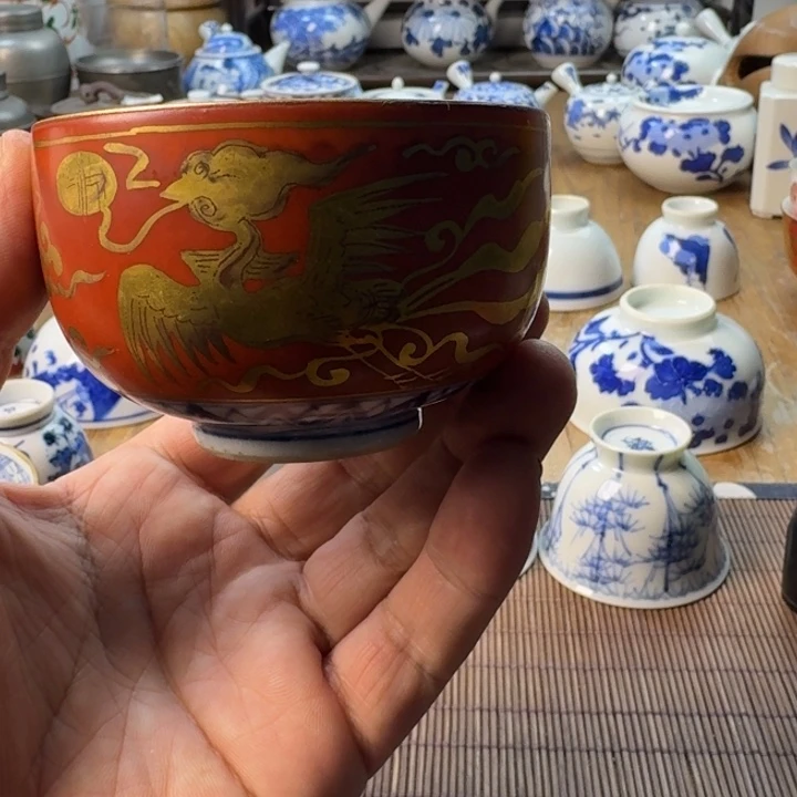 0***6青花瓷器杯子茶具