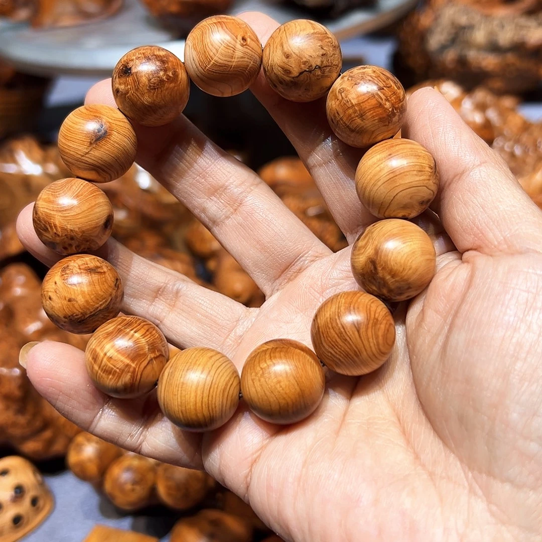 海***色柏木太行榴花柏木1.8手串