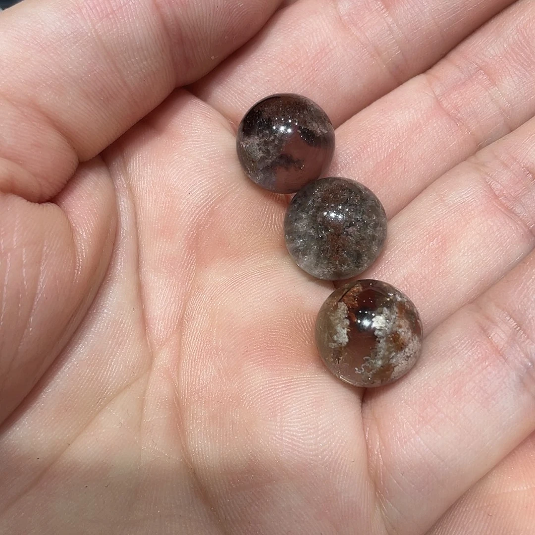 水晶珠宝半成品未镶嵌鱼*打孔，不退不换