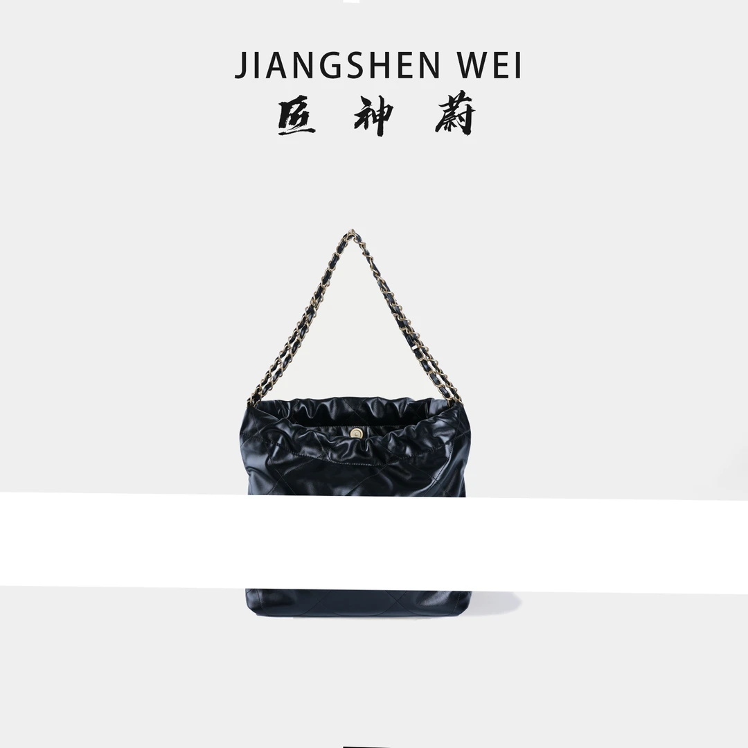 匠神蔚垃圾代 休闲百搭新款真皮时尚简约菱格 纯手工女士包包