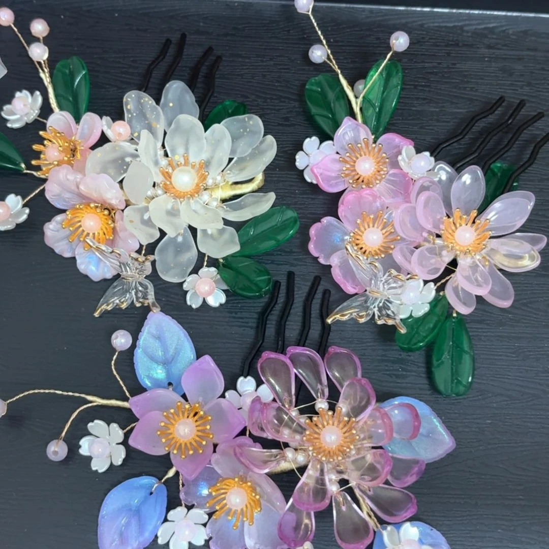 铁合金仿水晶古风琉璃发簪闪购