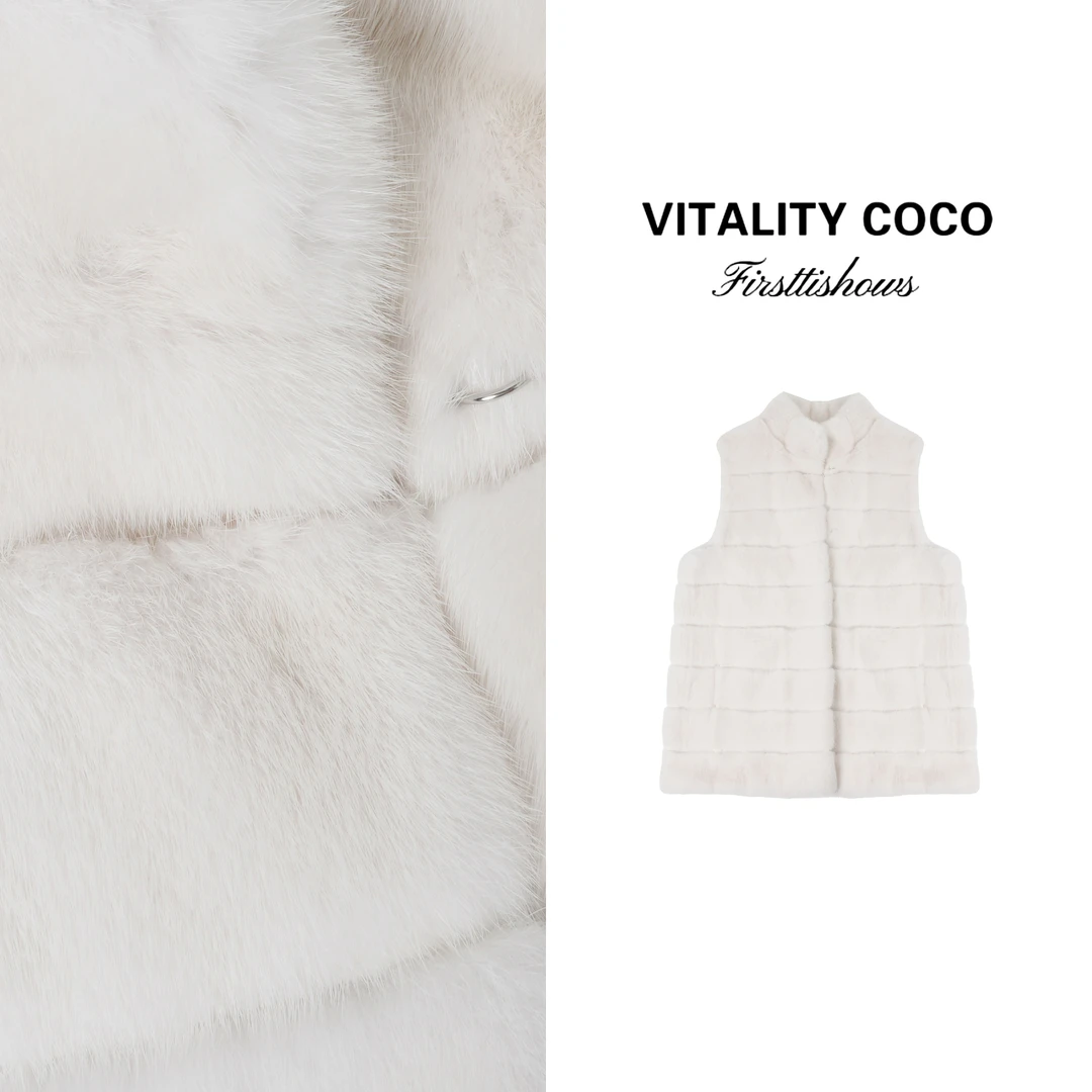 VITALITY COCO·F系列 高定满天星水貂皮草马甲-2832