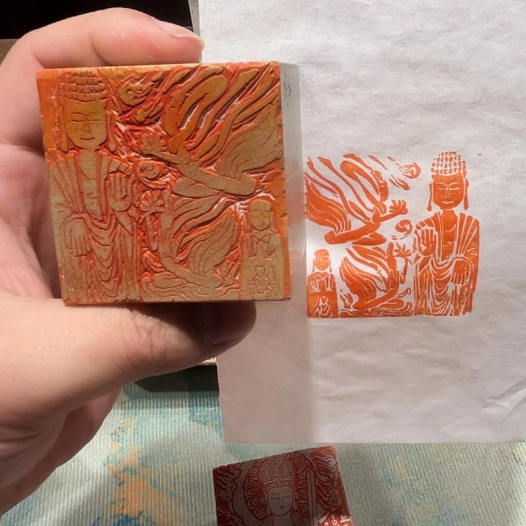 昌化石印石佛造像