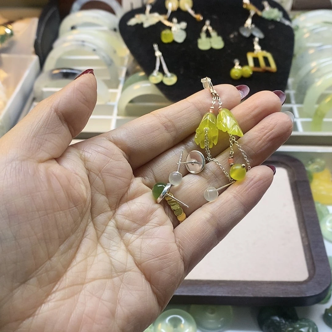 蛇纹石玉手镯未镶嵌暮*