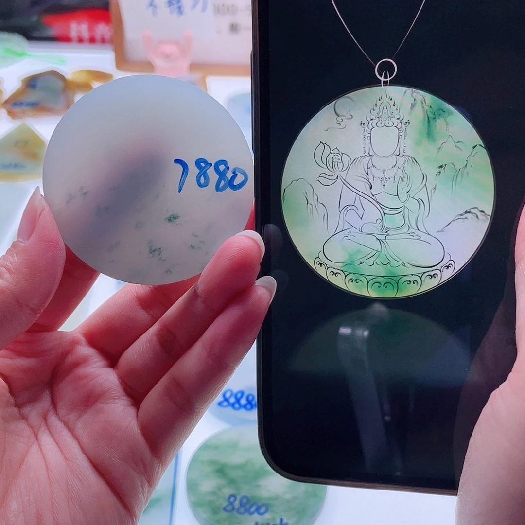 定制翡翠未镶嵌天然翡翠包工