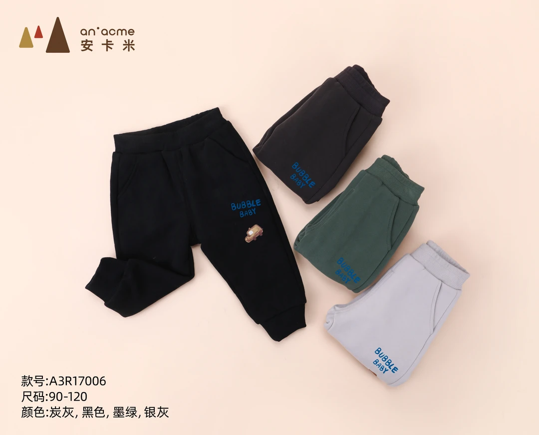 323号A17006超酷车车裤子（卫衣绒加里布）