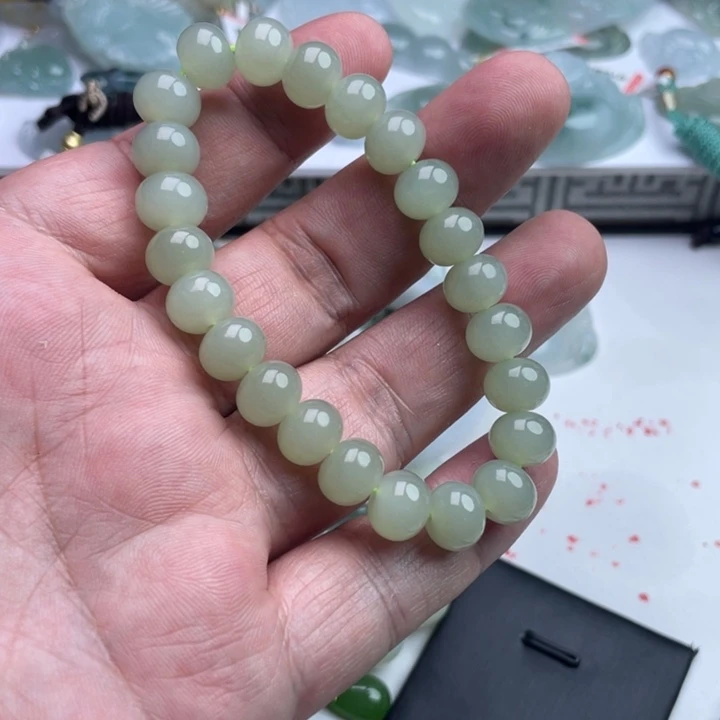 林***装和田玉未镶嵌手链手串