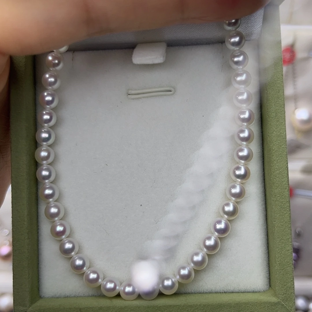 D***u银时尚简约百搭5-6baby珠白色