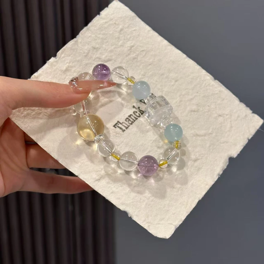 S411 东方美学 透体白水黄水设计手串