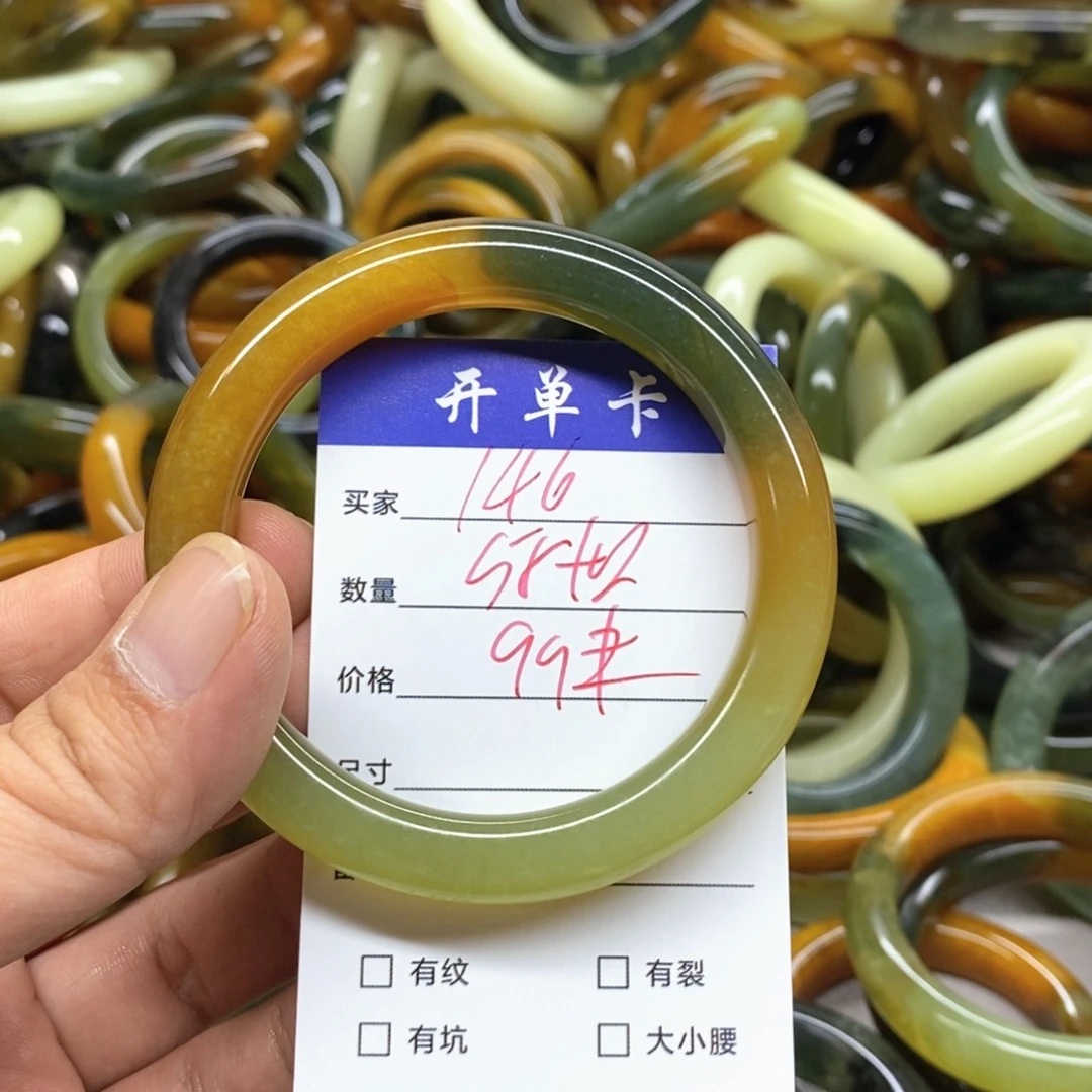 未镶嵌蛇纹石玉手镯