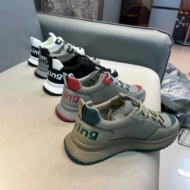 夏季新款潮流青春网面鞋透气百搭舒适时尚运动鞋休闲男鞋阿甘潮鞋