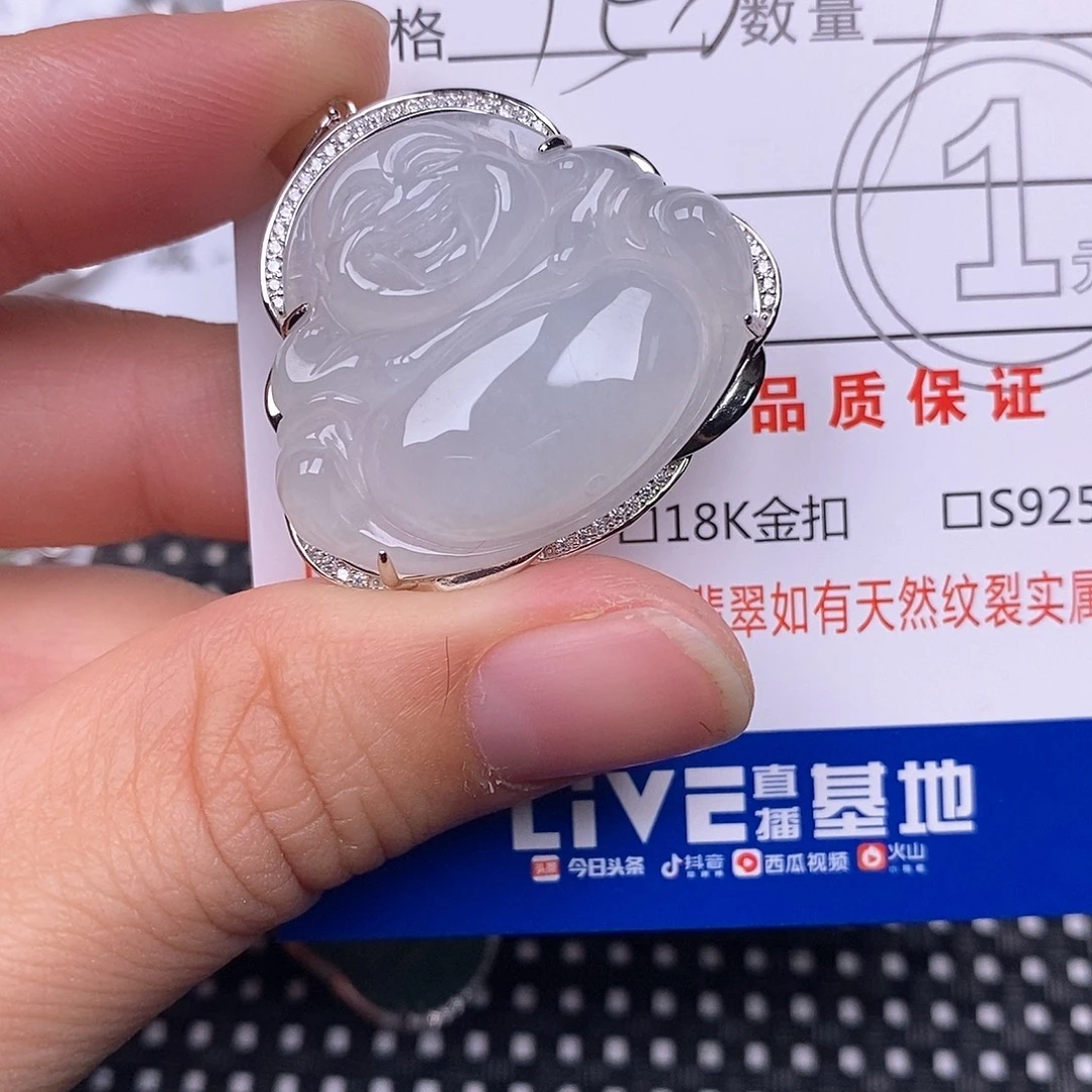 翡翠银S925镶嵌颈饰