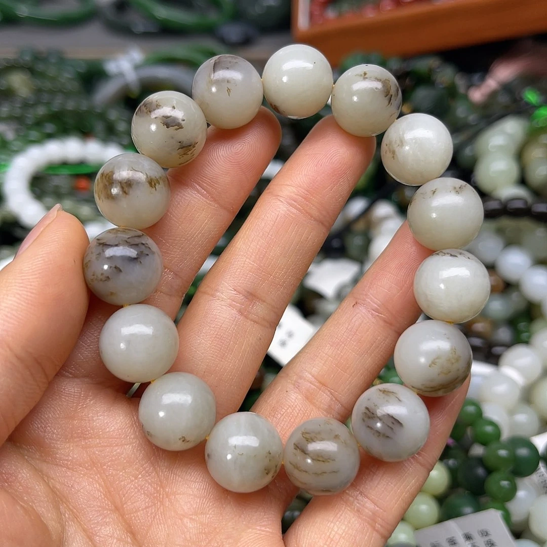 和田玉未镶嵌手链