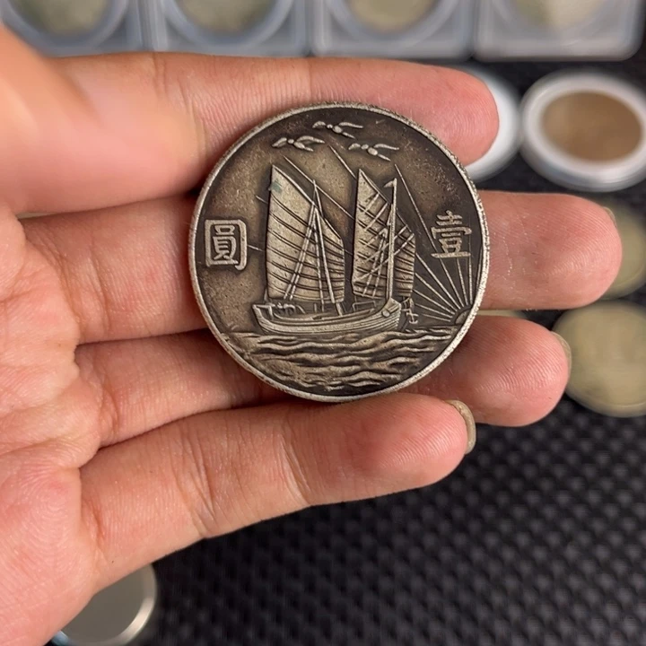 金属大头龙洋船洋工艺品