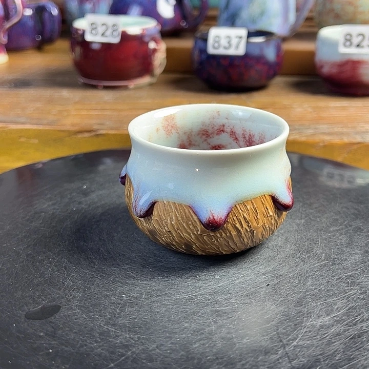 壶原矿钧瓷 杯杯杯