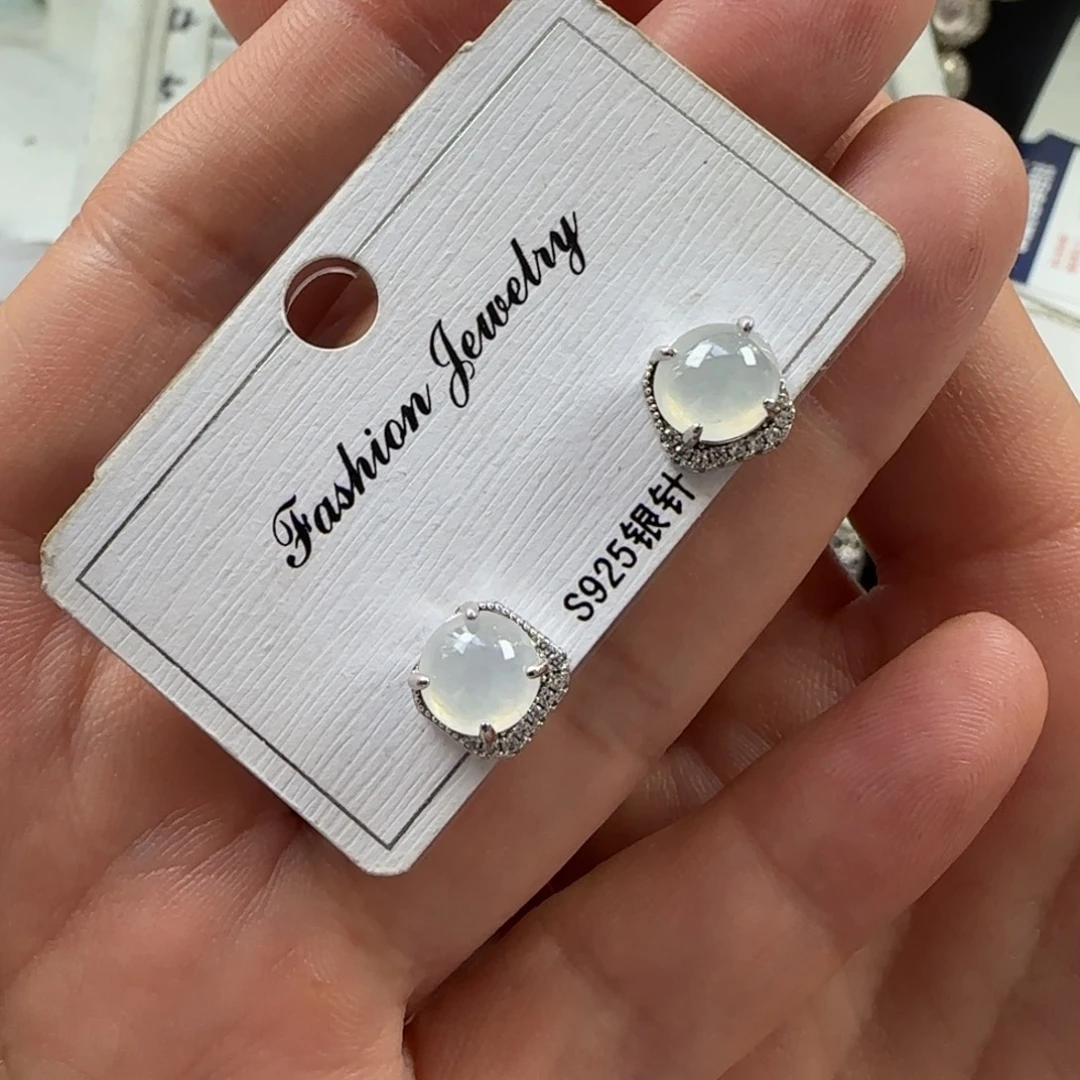 翡翠银S925镶嵌戒指