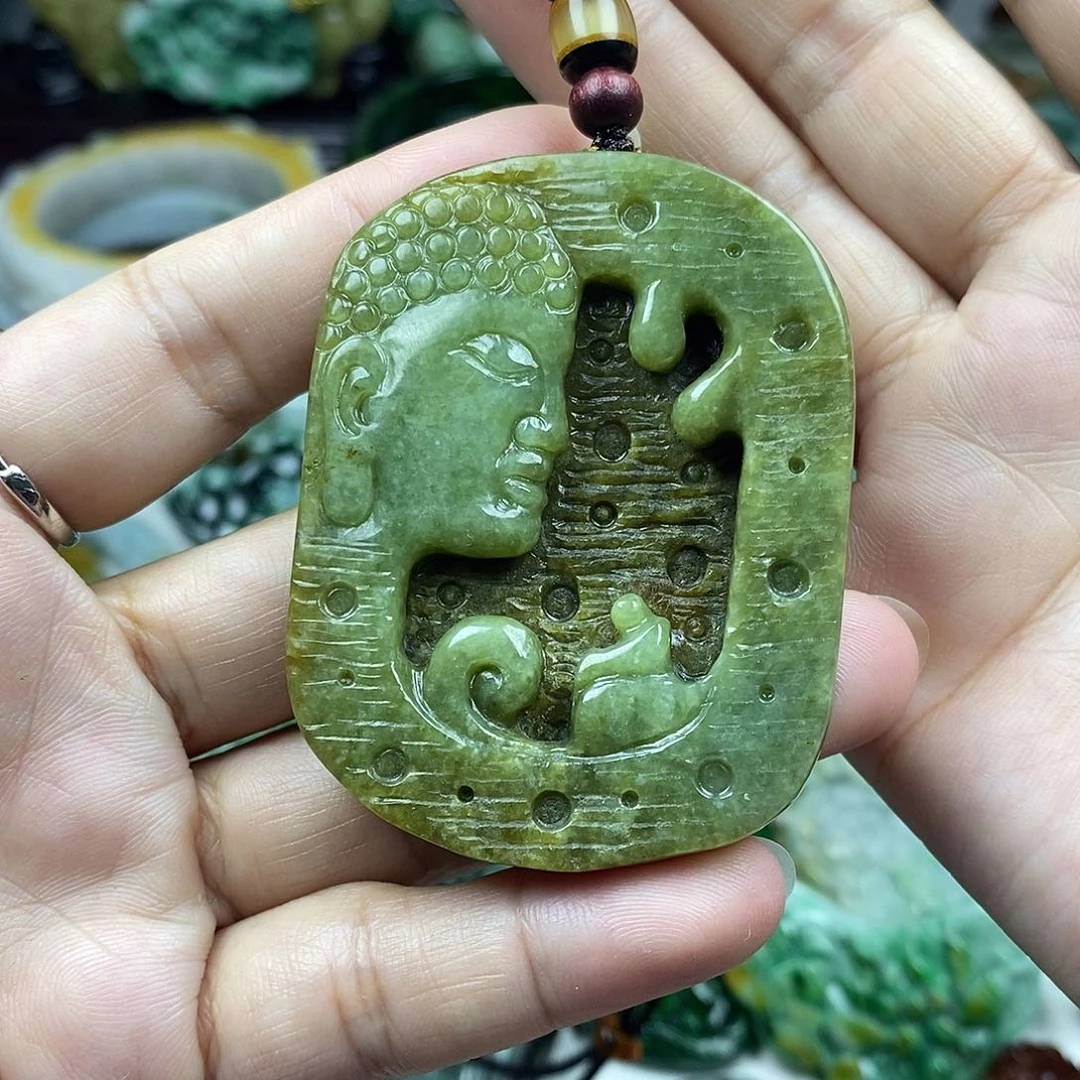 颈饰未镶嵌翡翠牌子