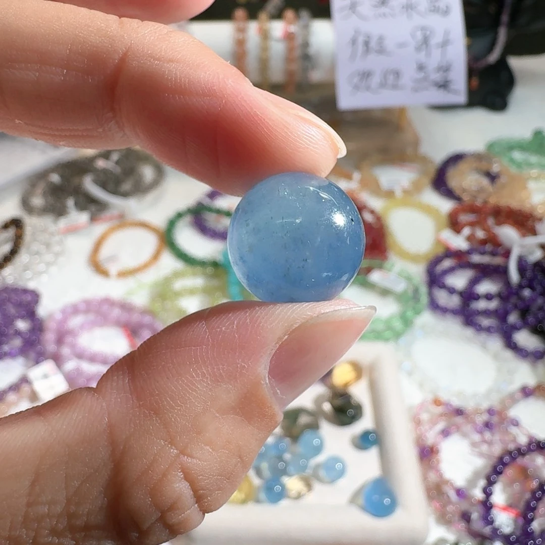 水晶手链未镶嵌三八妇女节海蓝宝