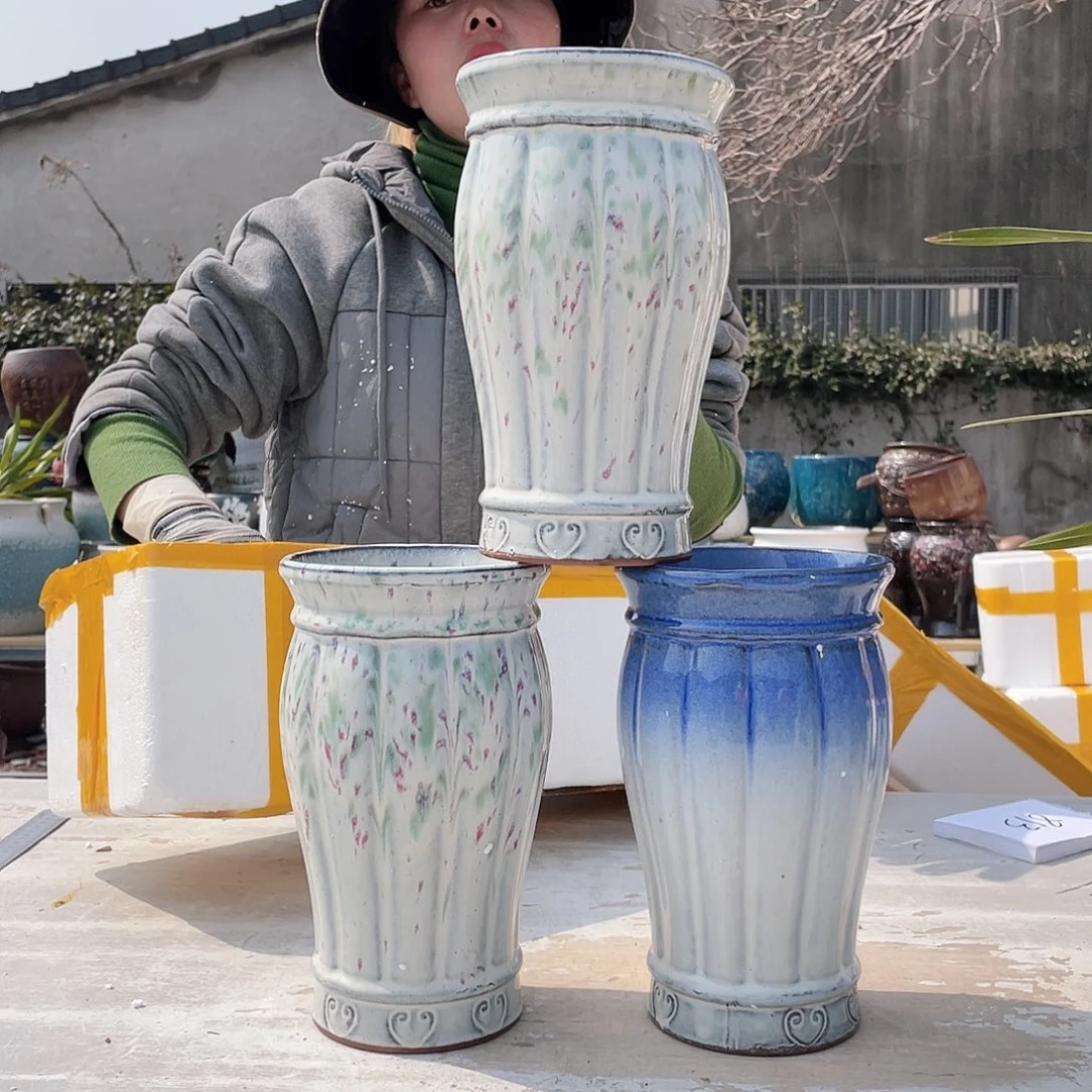 紫砂花盆王嫂花盆直播0308-徐3个