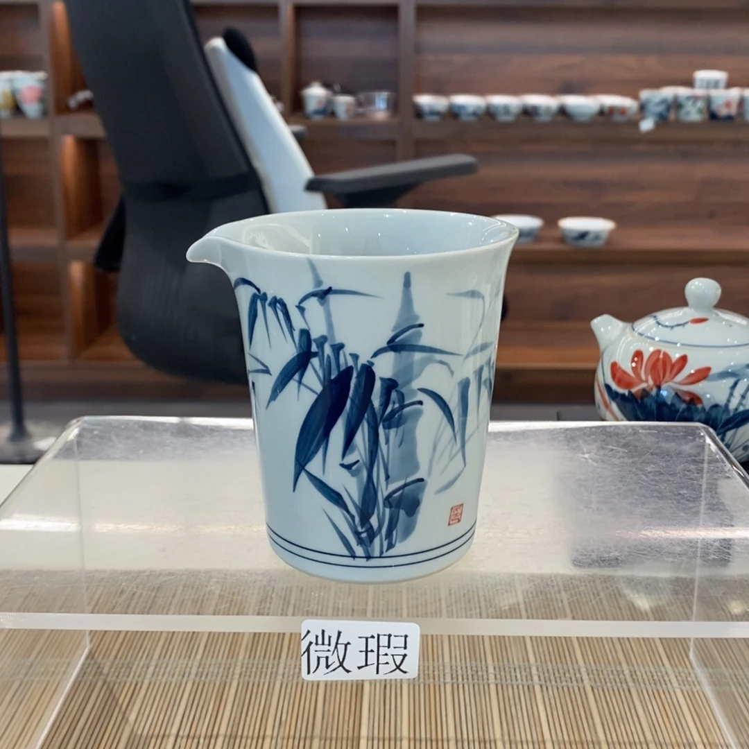 釉下彩老陶泥手工绘制