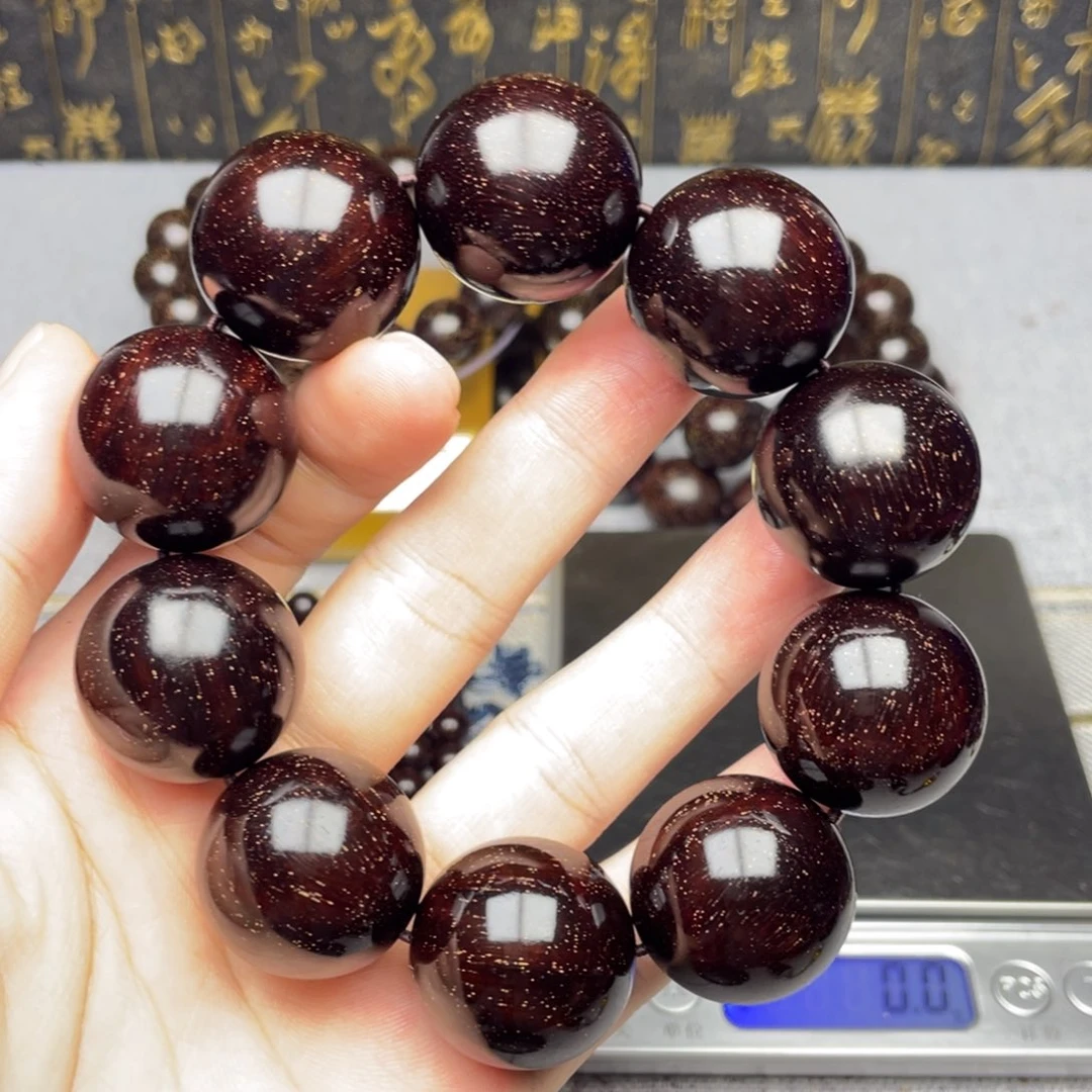 檀香紫檀（小叶紫檀）2.5 千年老料 小满金星