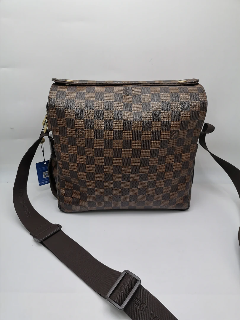 95新 LouisVuitton/路易威登  17296 LV棕棋盘格豆腐斜挎包