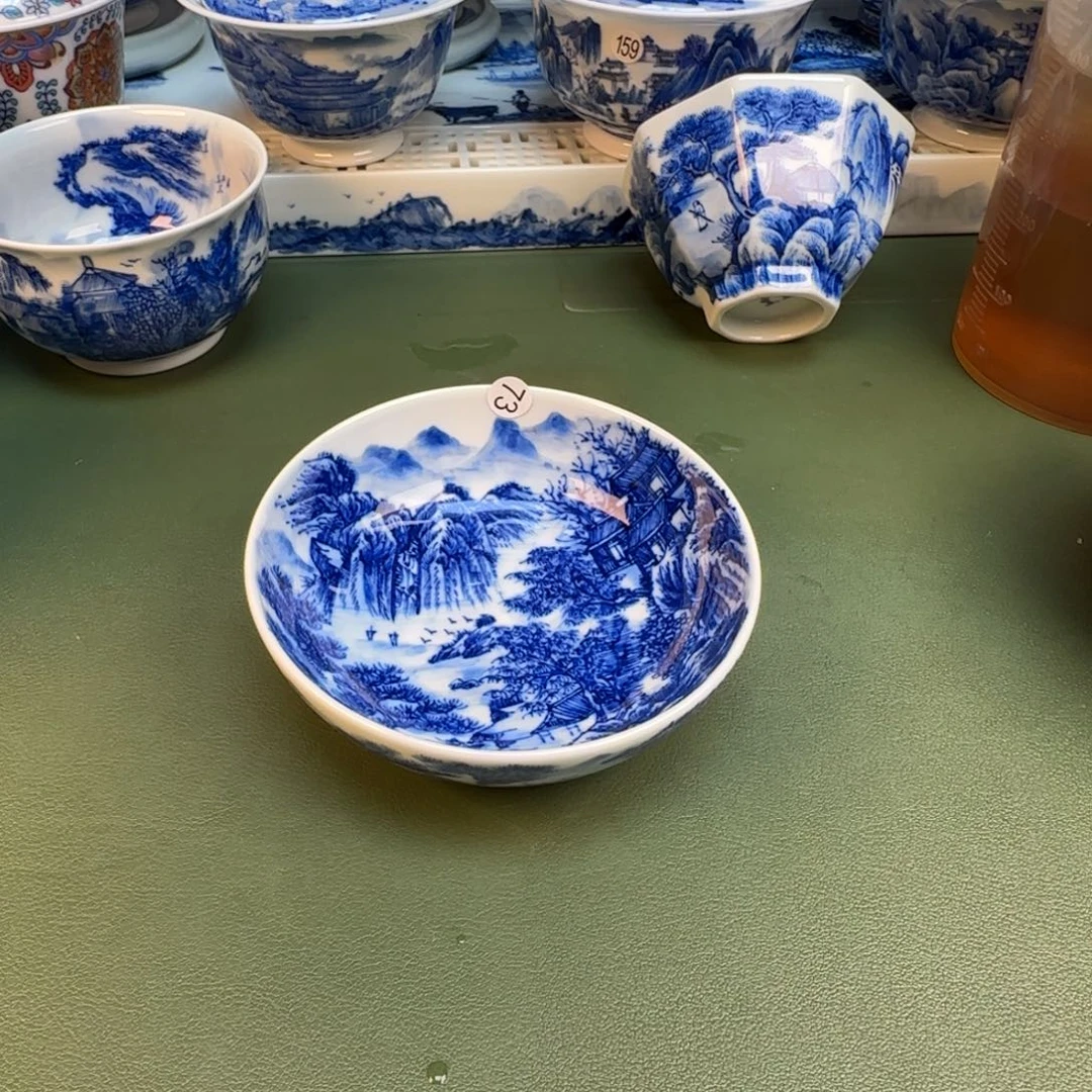 纯手工纯手绘茶具石头73