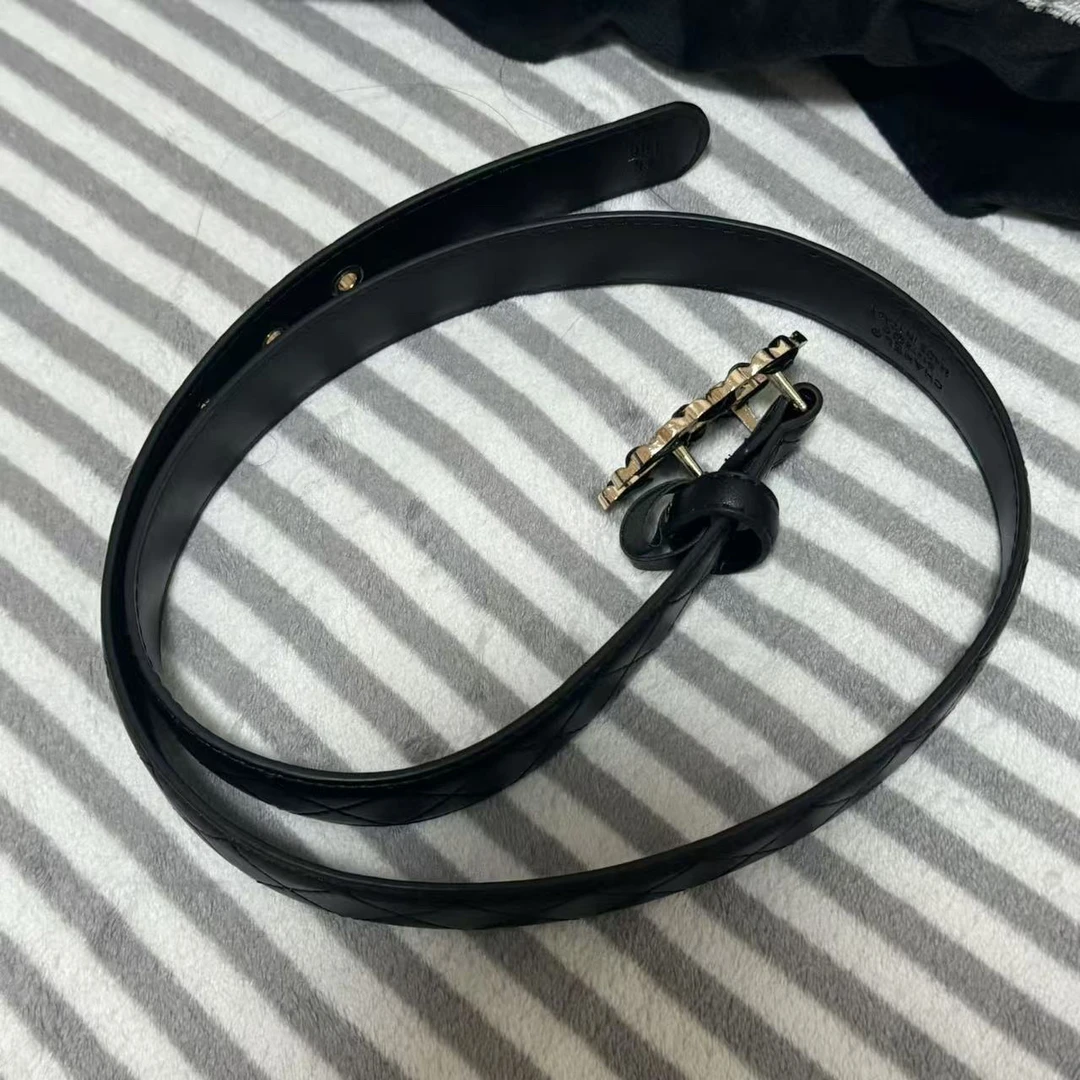 高级感黑色百搭腰带-A057