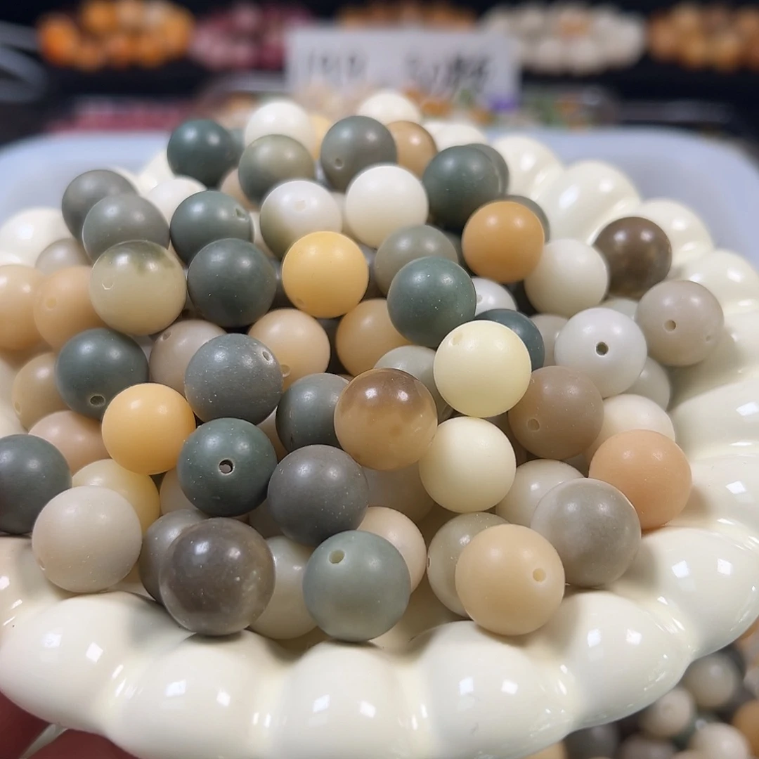 手串菩提根/象牙果微瑕卡14/15多宝圆200颗