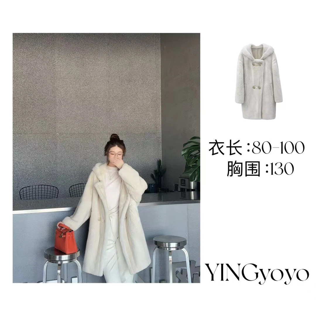 【YINGYOYO】影哥「珍珠泰迪」经典百搭水貂天鹅绒整貂YG21129b