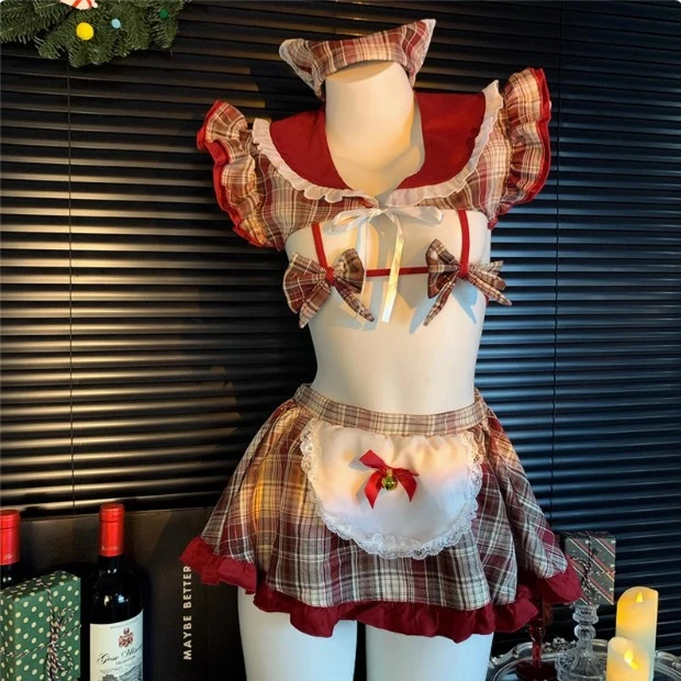 朵蜜拉女士情感趣味肚兜性感睡内衣cos欲系可爱学生装