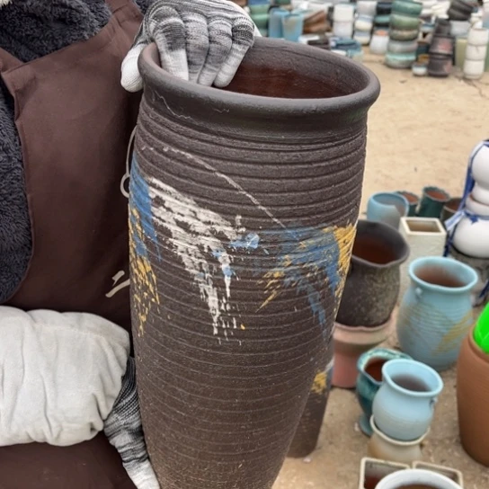 红陶口16高40瑕疵