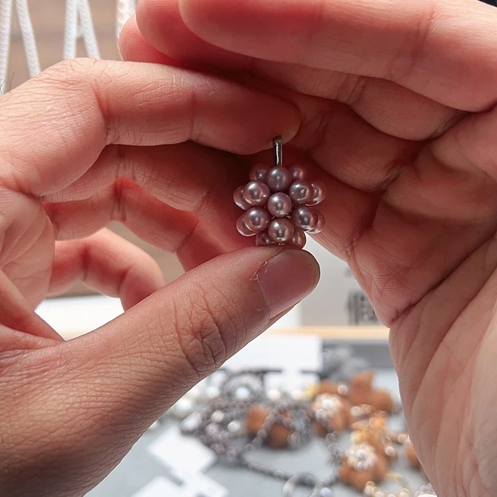 钛钢淡水珍珠吊坠(不含链)