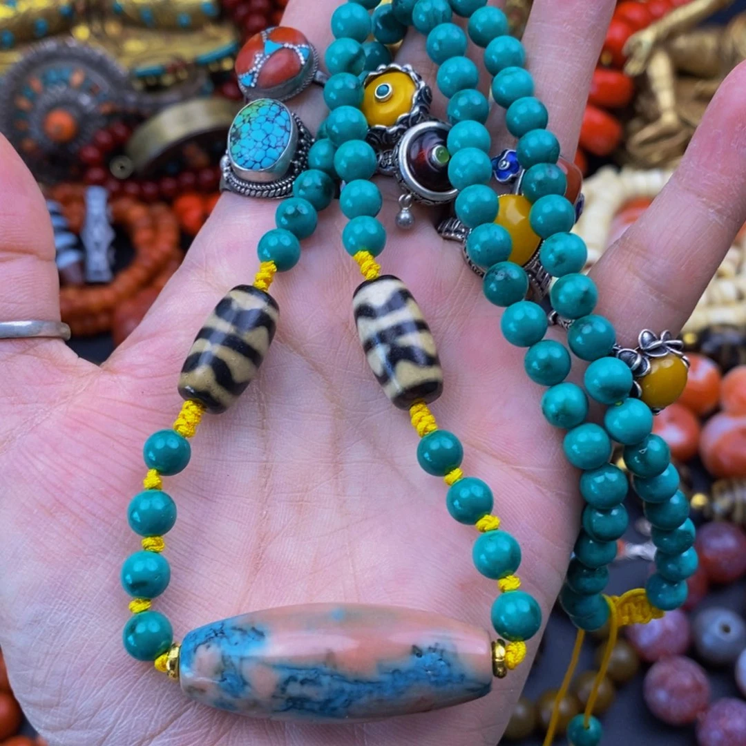 泥塑刘*花擦擦的吊坠的