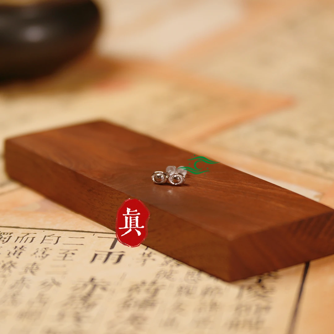 925银耳饰 【元宝】耳入简约白耳钉 星