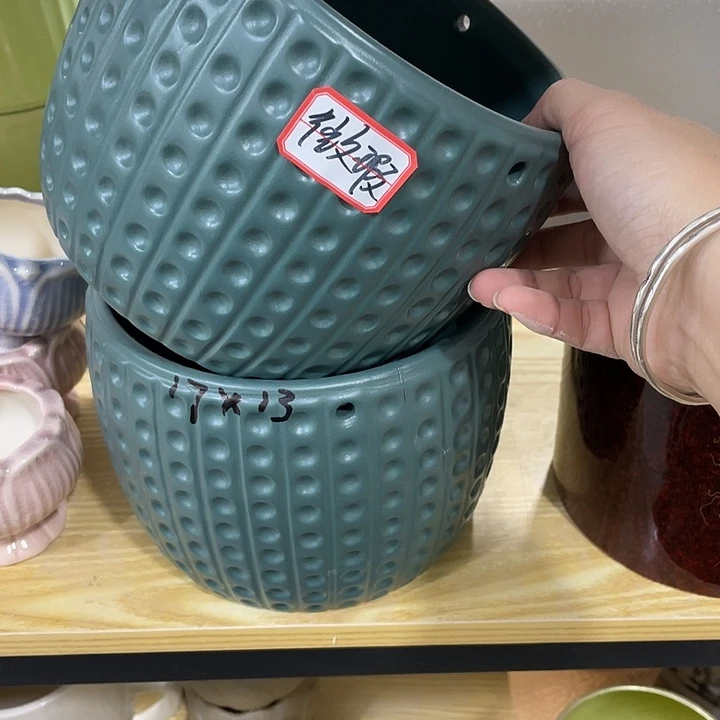 红陶陶瓷花盆凑12米包邮