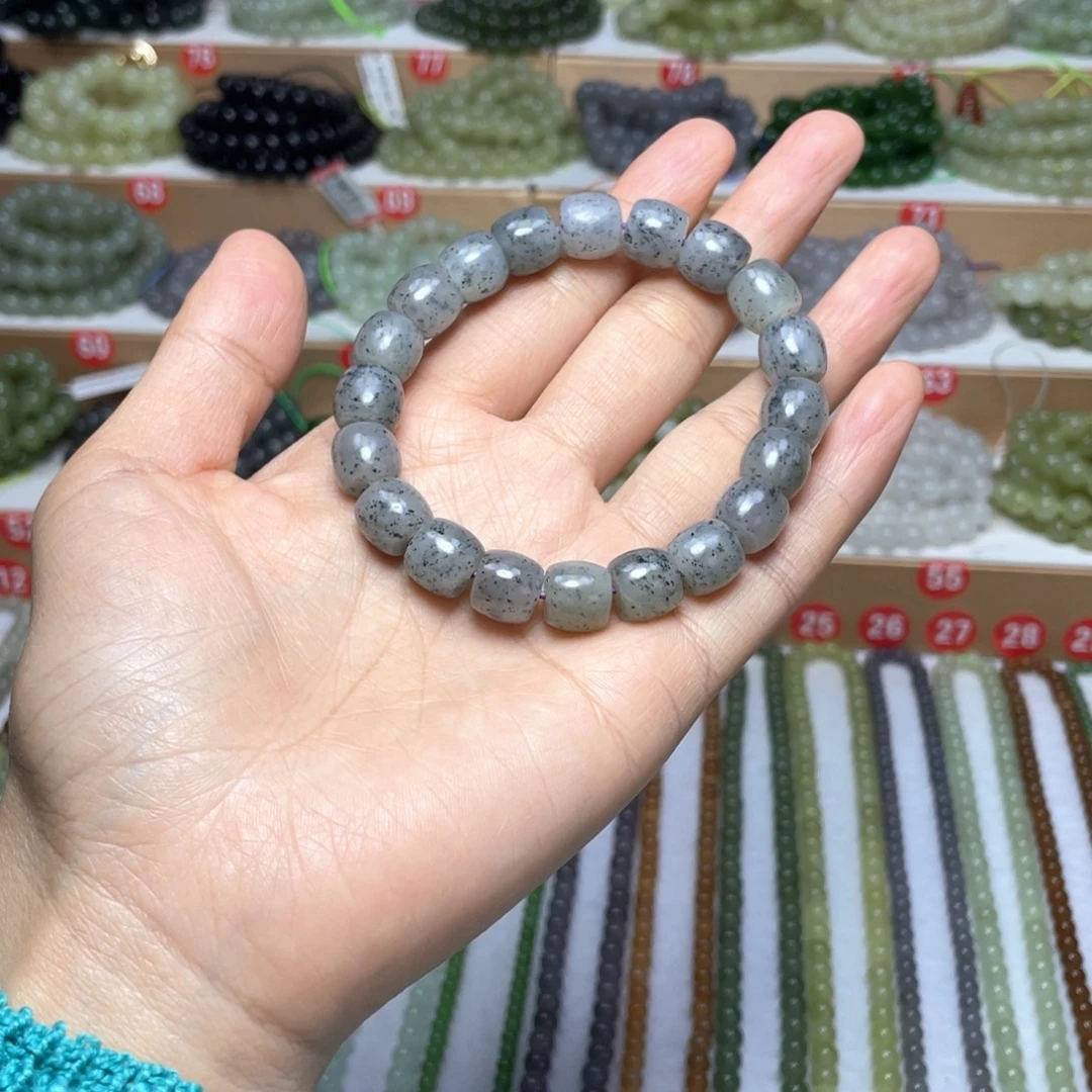 和田玉未镶嵌手链8mm