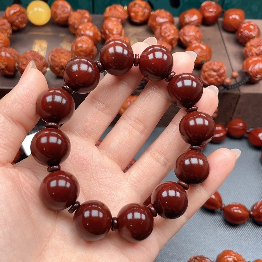 橄榄核手串白*-光珠手串