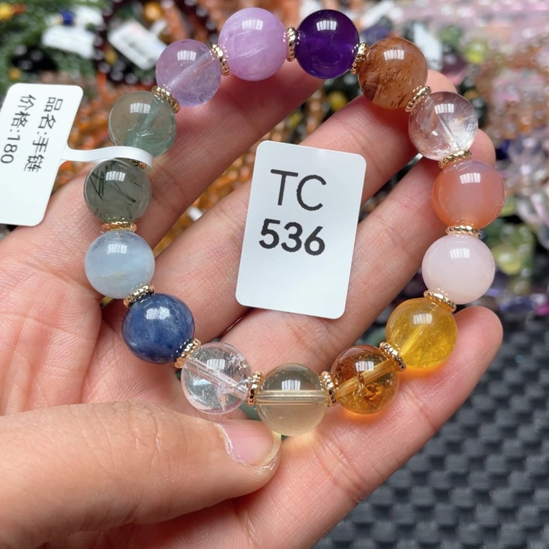 水晶手串未镶嵌多样性