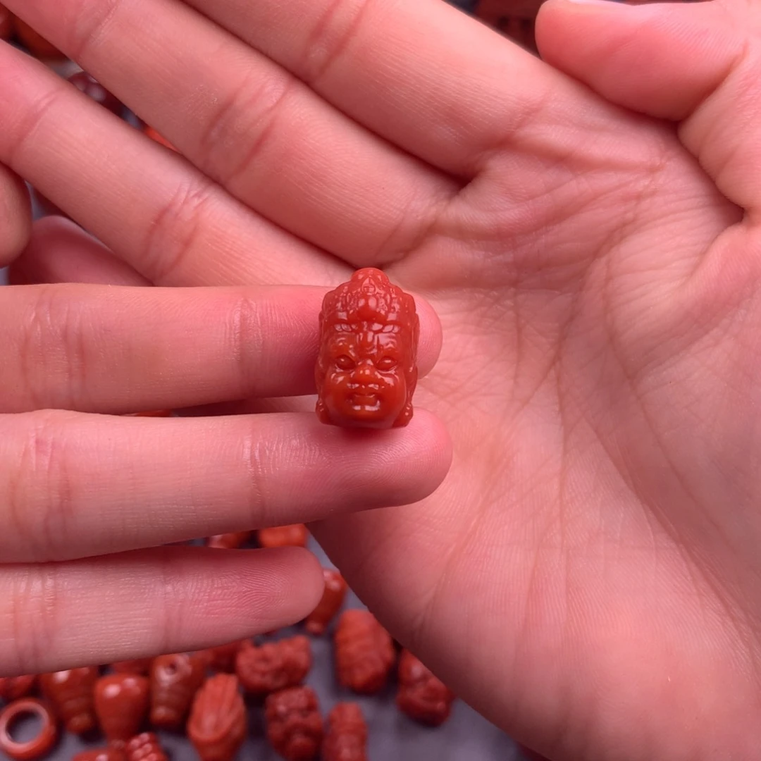 未镶嵌黄财神11mm➕南红玛瑙海****8
