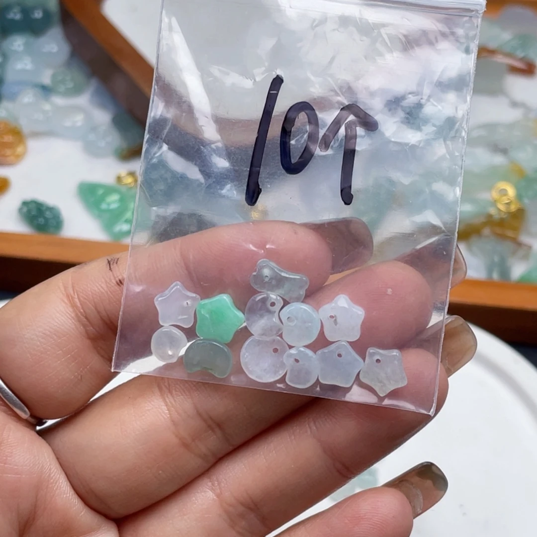 翡翠散珠翡翠小滴溜10+2