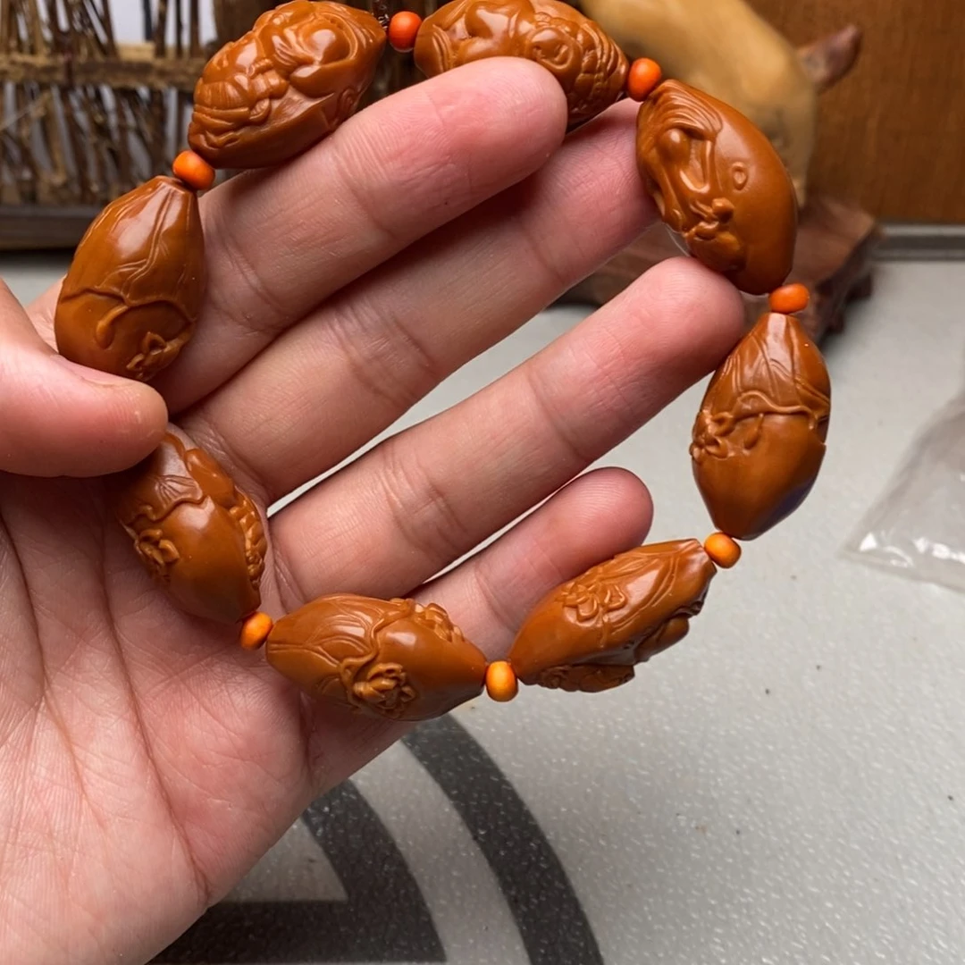 橄榄核手串/手链橄榄核雕刻工艺宇