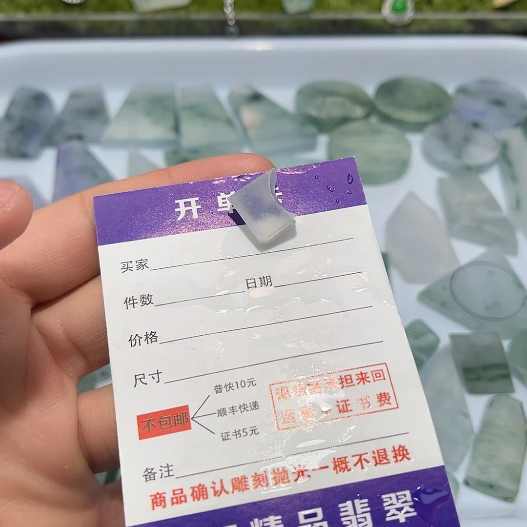 翡翠未镶嵌颈饰4566