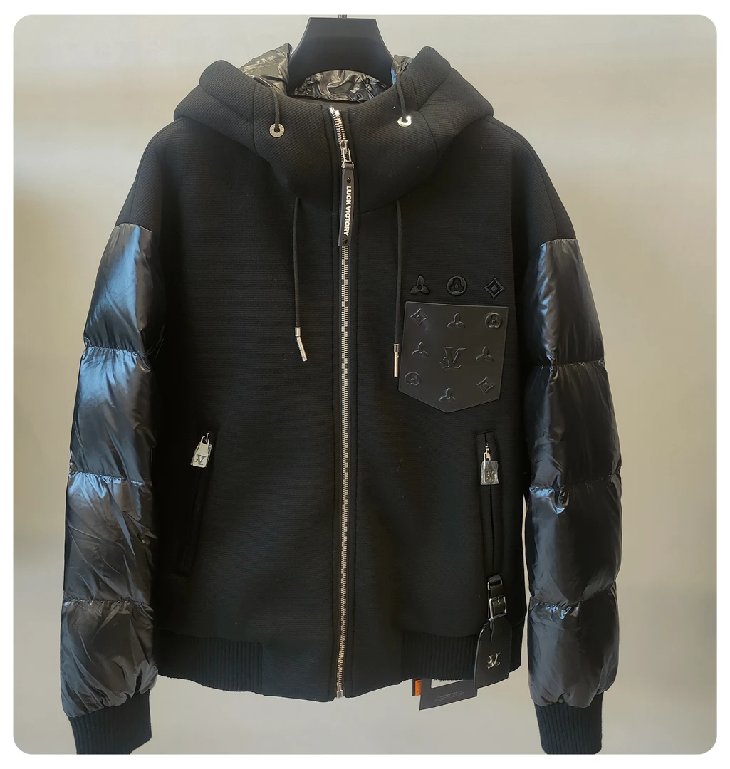 【CC冬季新品】2024轻奢高品质拼接戴帽潮男羽绒服 加厚 4-903