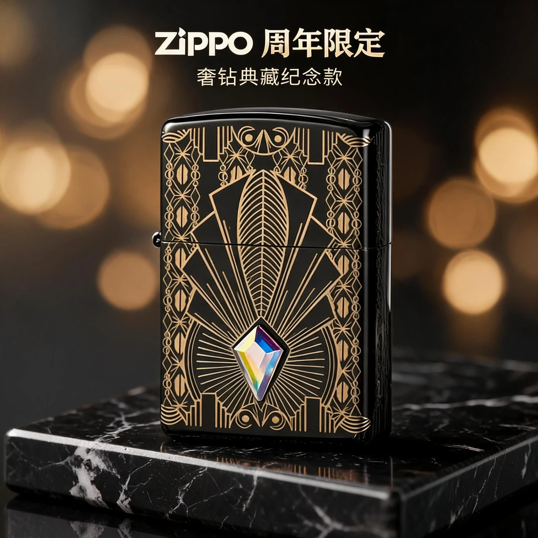 ZIPPO/之宝打火机原版C21周年金粉世家防风复古创意收藏正品