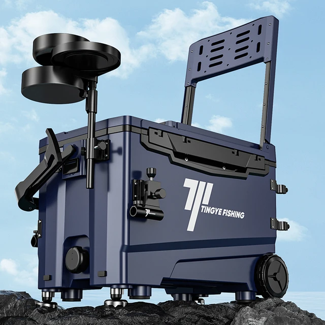 挺野2025新款钓箱套带轮超轻鱼桶渔具装备多功能小钓鱼箱台钓箱