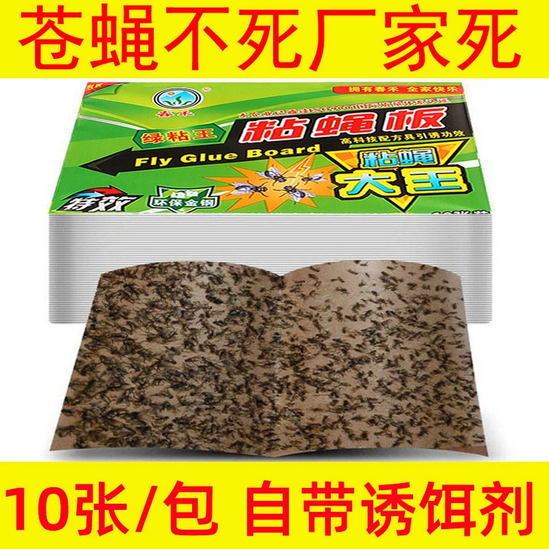 【加大加厚】苍蝇贴强力粘苍蝇粘蝇板捕蝇贴苍蝇驱赶神器一窝端