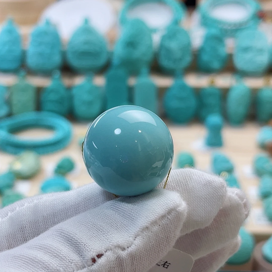 未镶嵌绿松石珠宝奇石21.5