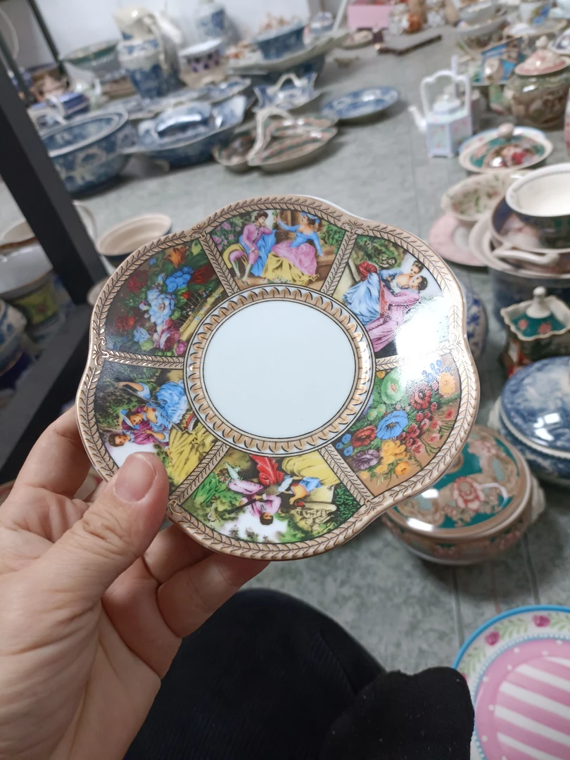 出口尾单咖啡碟点心碟